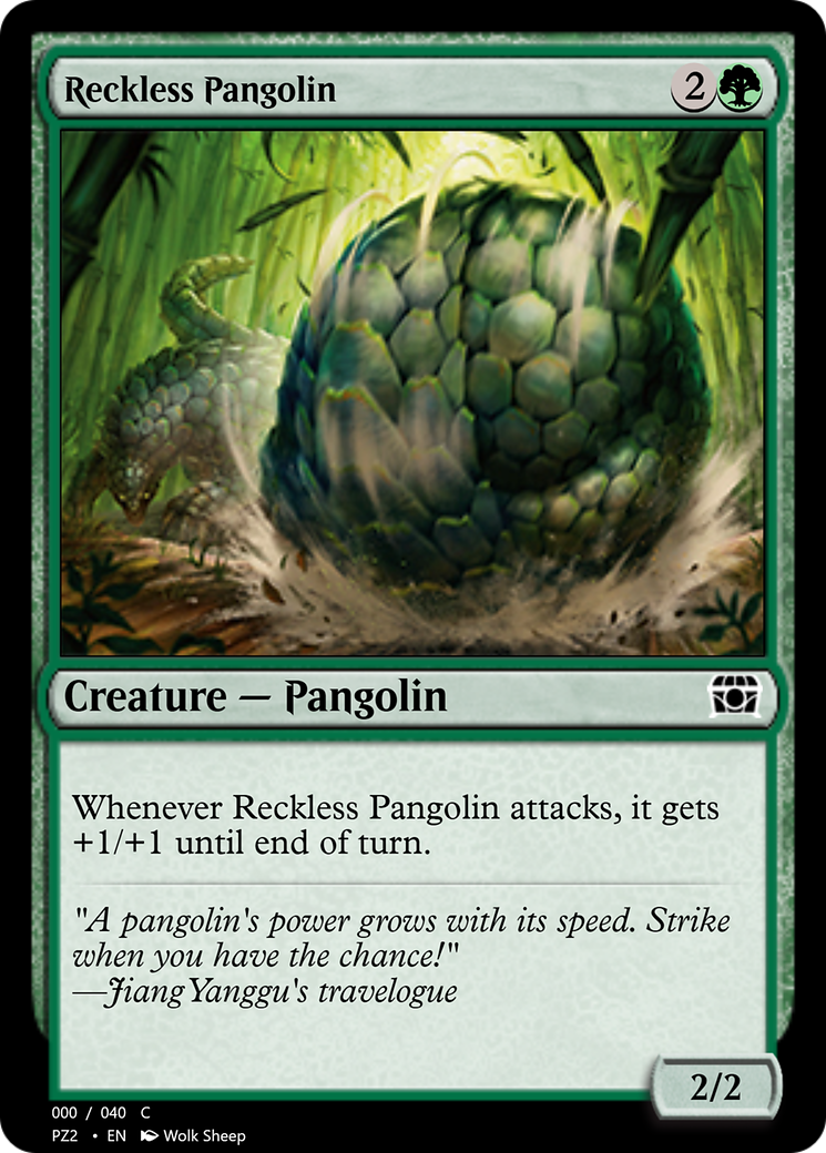 Reckless Pangolin (PZ2-70845) - Treasure Chest Foil-1