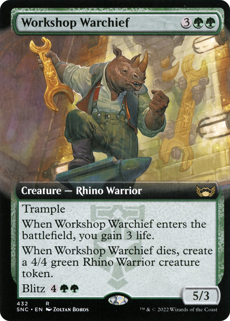 Workshop Warchief (Extended Art) (SNC-432) - Streets of New Capenna: (Extended Art) Foil-1