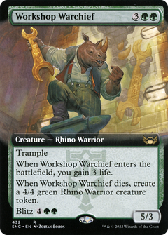 Workshop Warchief (Extended Art) (SNC-432) - Streets of New Capenna: (Extended Art) Foil-1