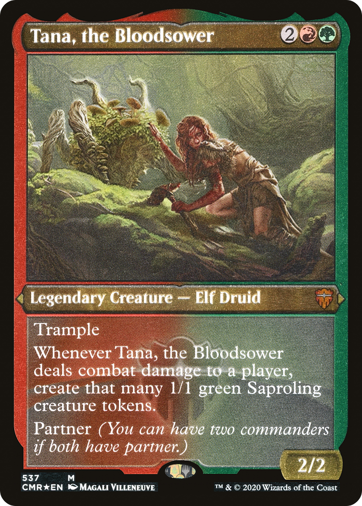 Tana, the Bloodsower (Etched) [Commander Legends]-1
