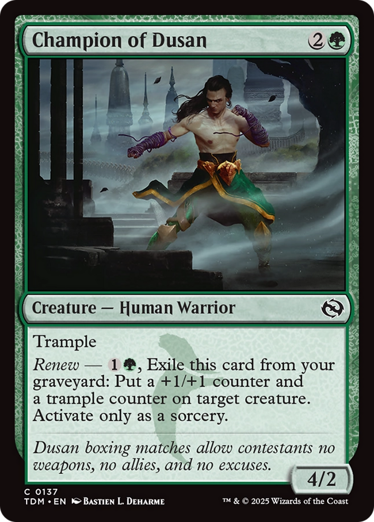 Champion of Dusan [Tarkir: Dragonstorm]-1