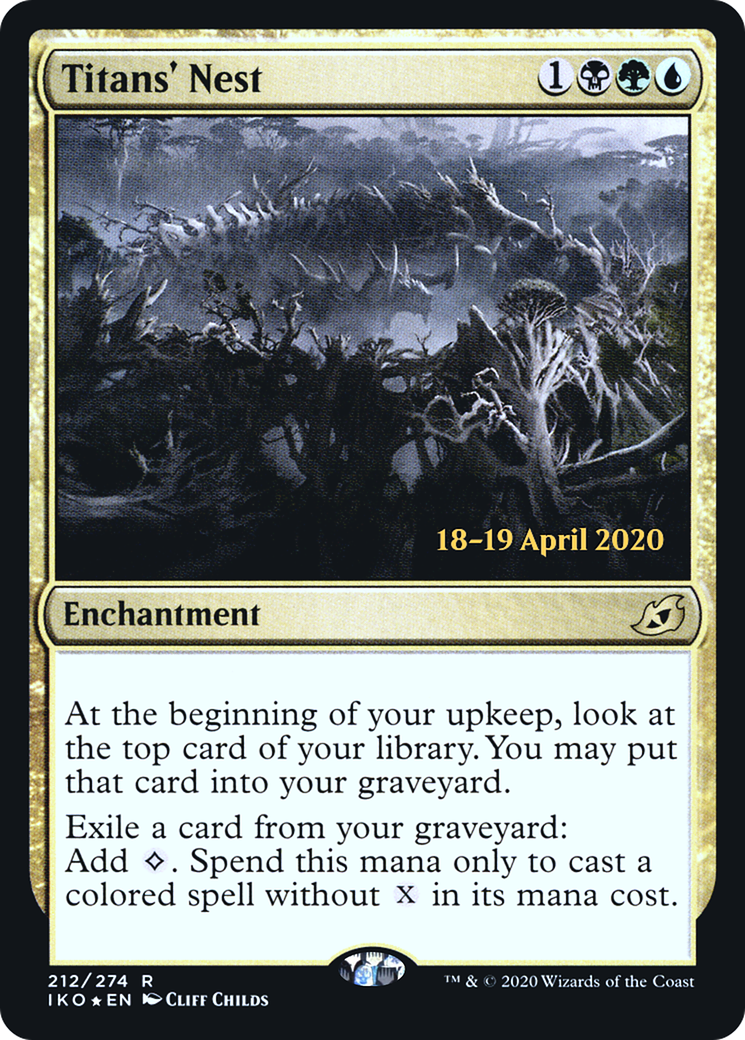 Titans' Nest (PRE-212) - Ikoria: Lair of Behemoths Promos Foil-1