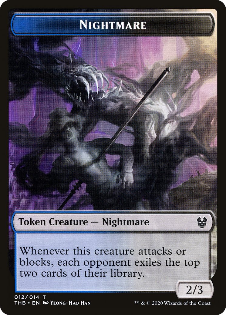 Nightmare Token [Theros Beyond Death Tokens]-1
