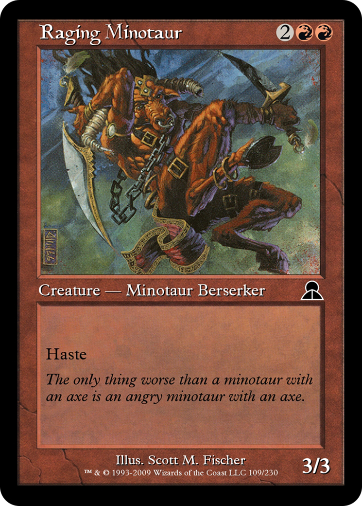 Raging Minotaur (ME3-109) - Masters Edition III Foil-1