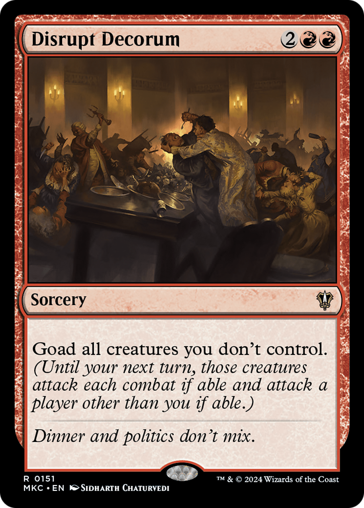 Disrupt Decorum [Murders at Karlov Manor Commander]-1