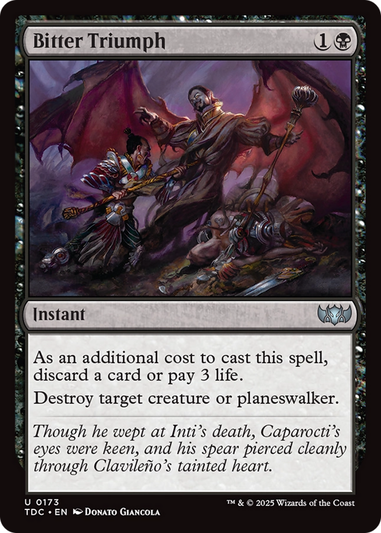 Bitter Triumph [Tarkir: Dragonstorm Commander]-1