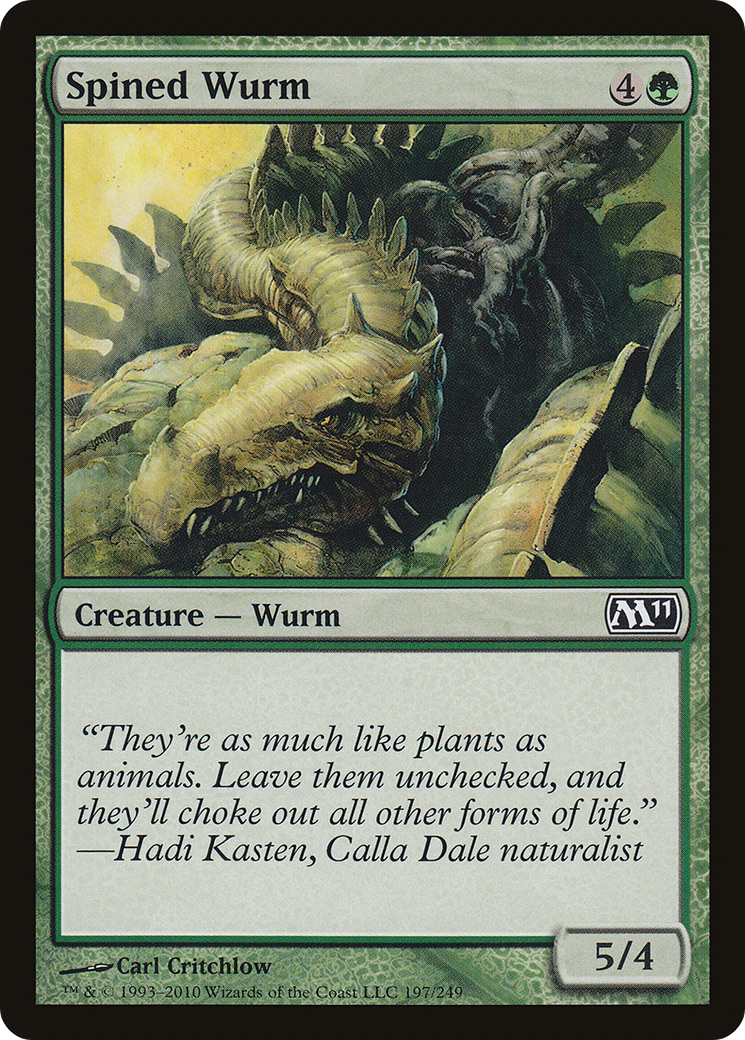 Spined Wurm [Magic 2011]-1