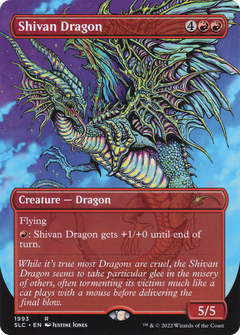 Shivan Dragon (Borderless) [Secret Lair Countdown Kit]-1