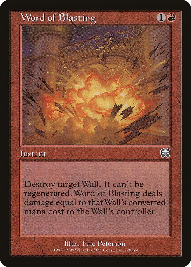 Word of Blasting (MMQ-228) - Mercadian Masques Foil-1