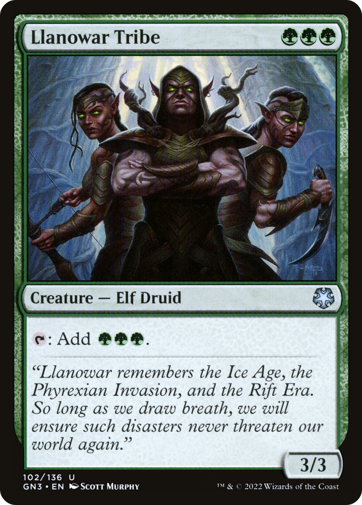 Llanowar Tribe [Game Night: Free-for-All]-1
