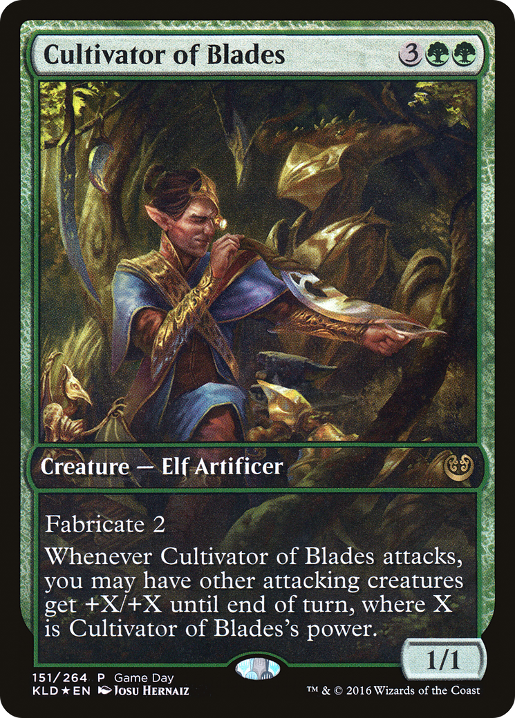 Cultivator of Blades (Game Day) (Full Art) [Kaladesh Promos]-1