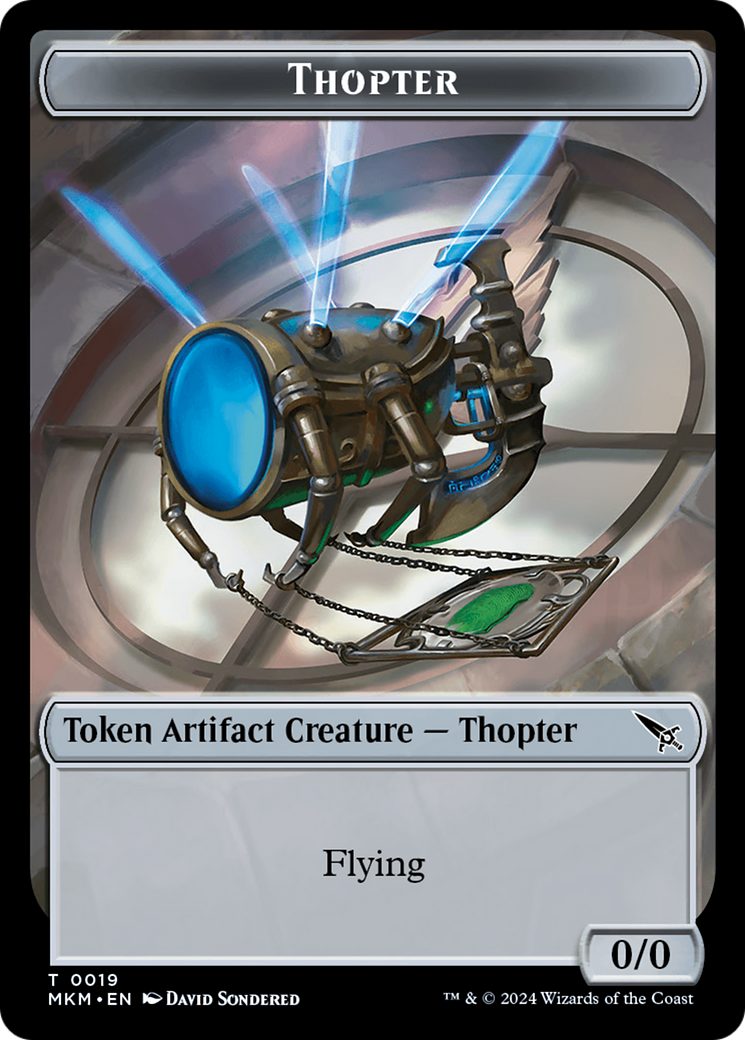 Detective // Thopter (0019) Double-Sided Token [Murders at Karlov Manor Tokens]-2