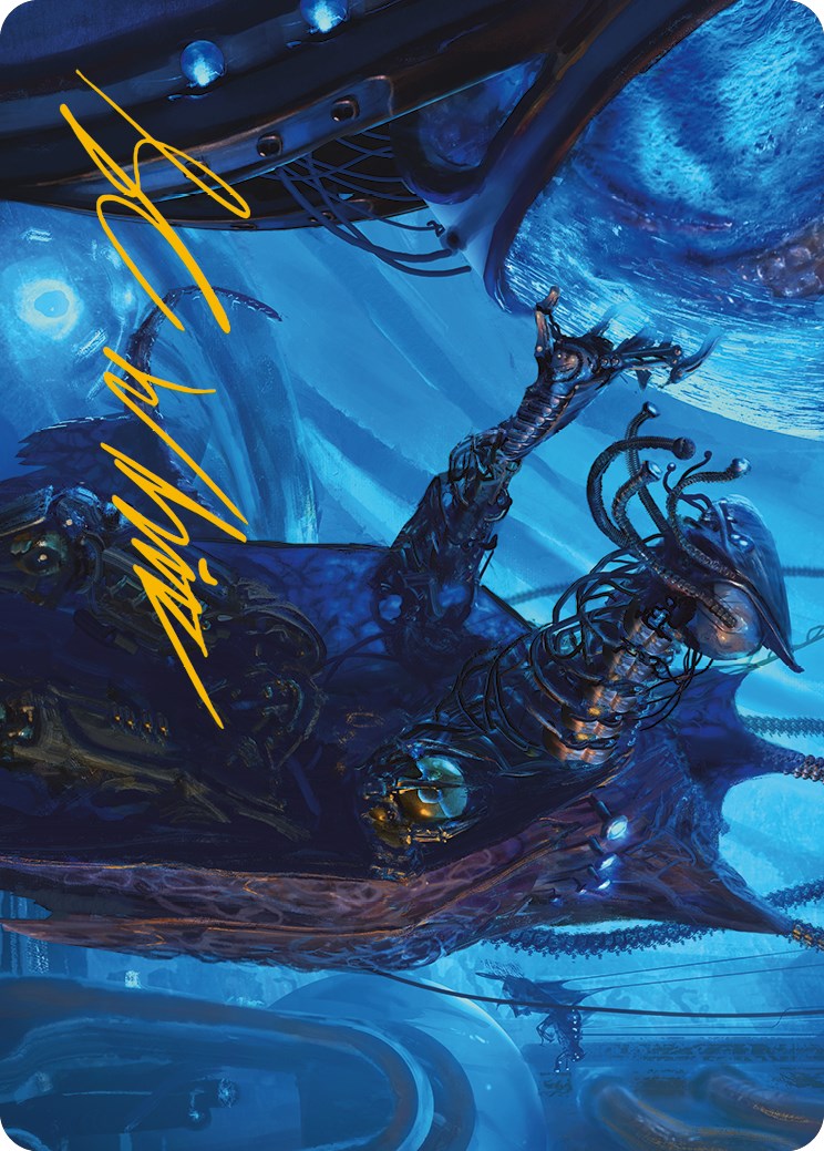Atmosphere Surgeon Art Card (Gold-Stamped Signature) [Phyrexia: All Will Be One Art Series]-1