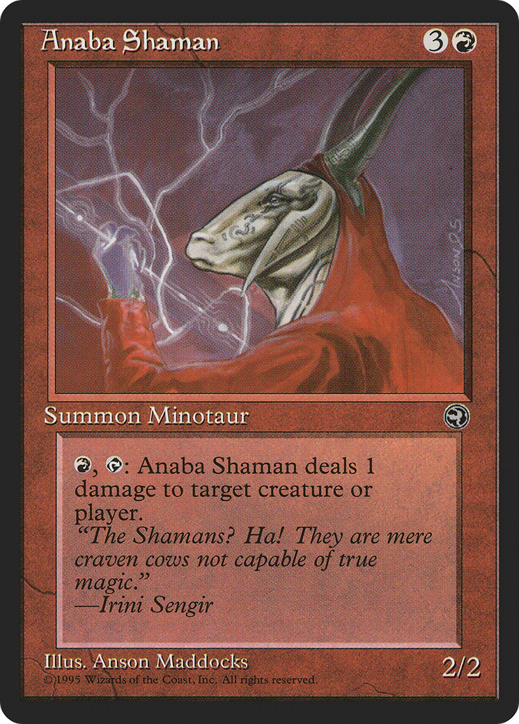 Anaba Shaman (Irini Sengir Flavor Text) [Homelands]-1