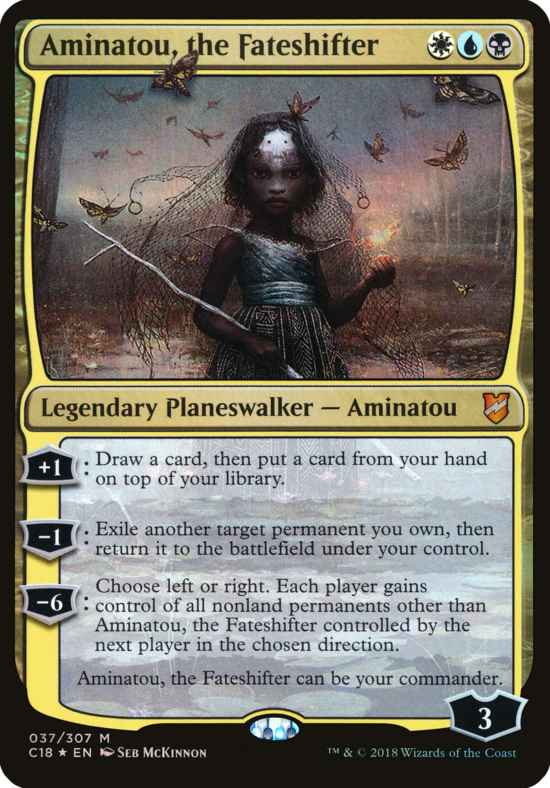 Aminatou, the Fateshifter (Oversized) [Commander 2018 Oversized]-1