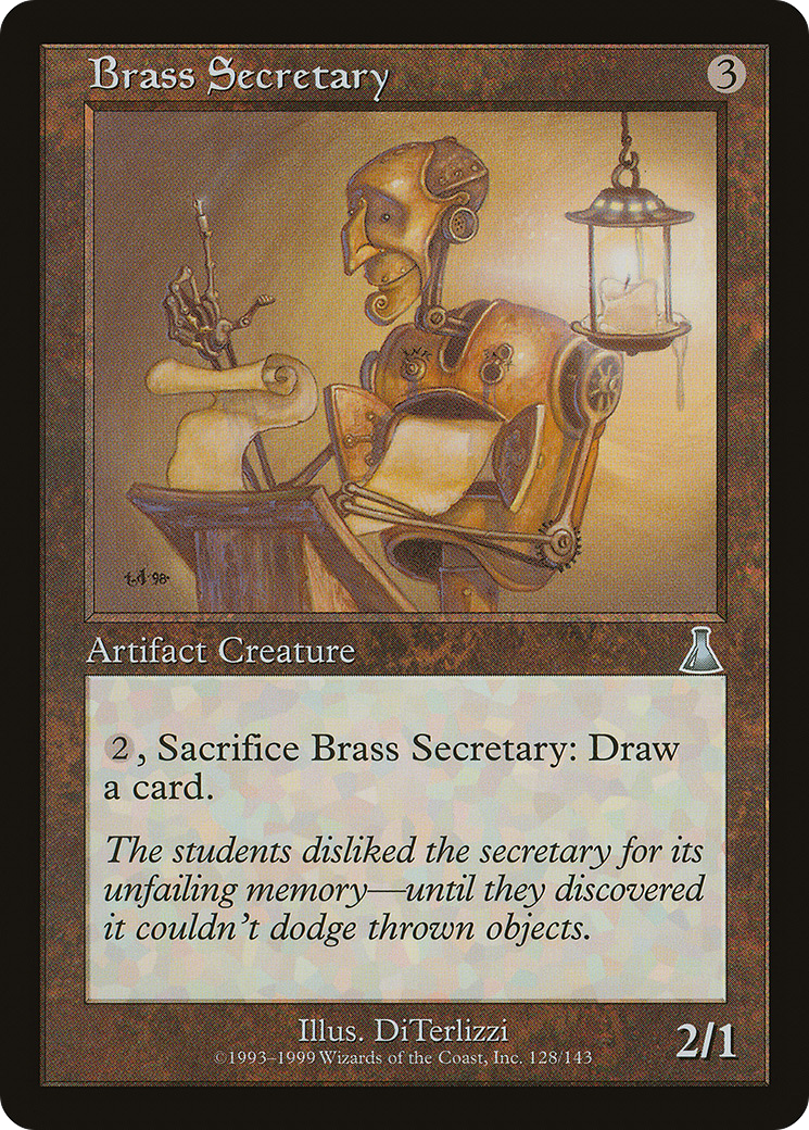 Brass Secretary [Urza's Destiny]-1