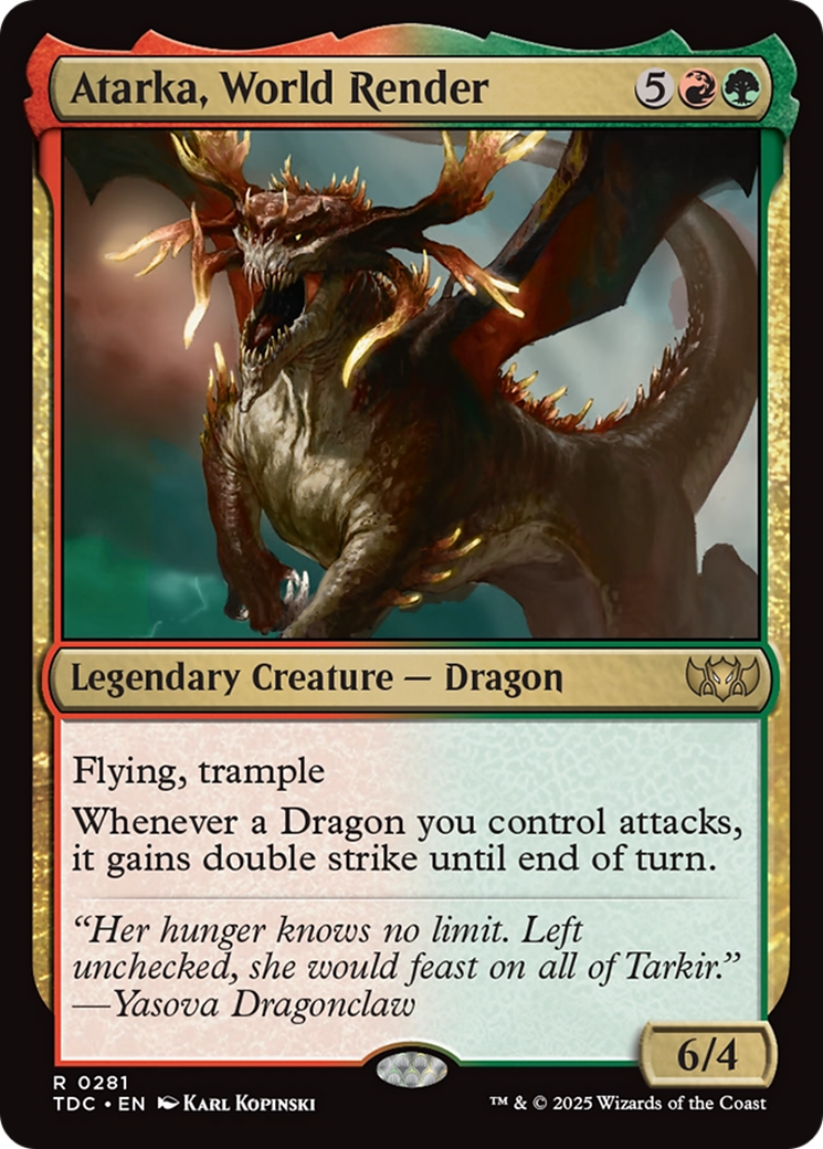Atarka, World Render [Tarkir: Dragonstorm Commander]-1