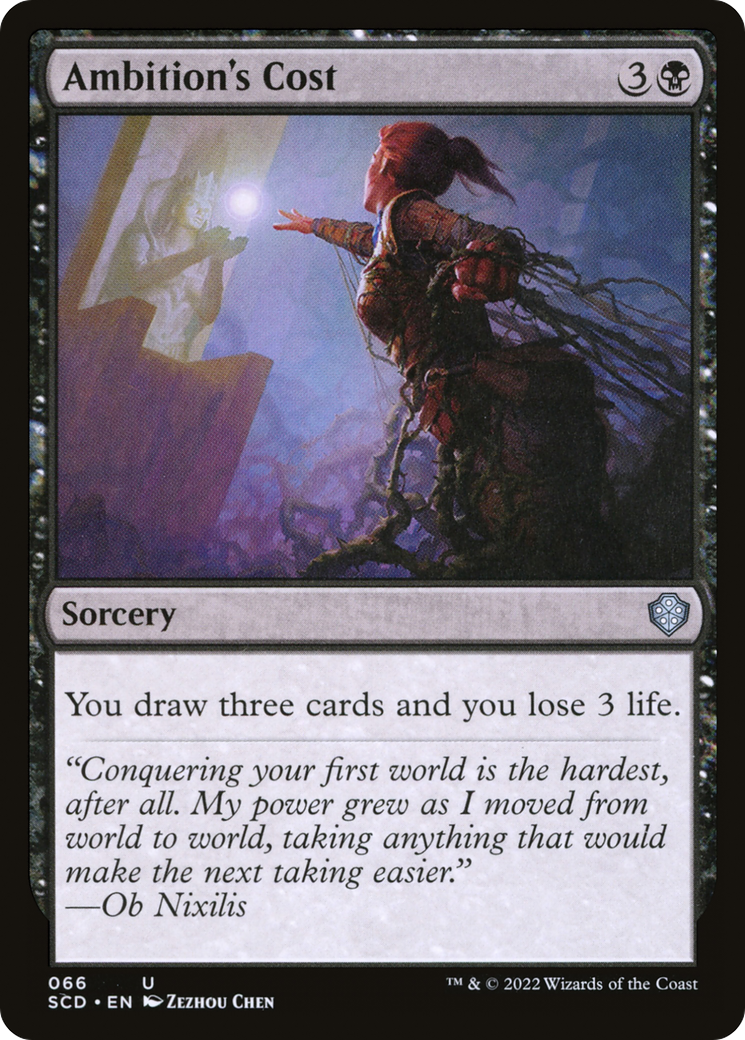 Ambition's Cost [Starter Commander Decks]-1