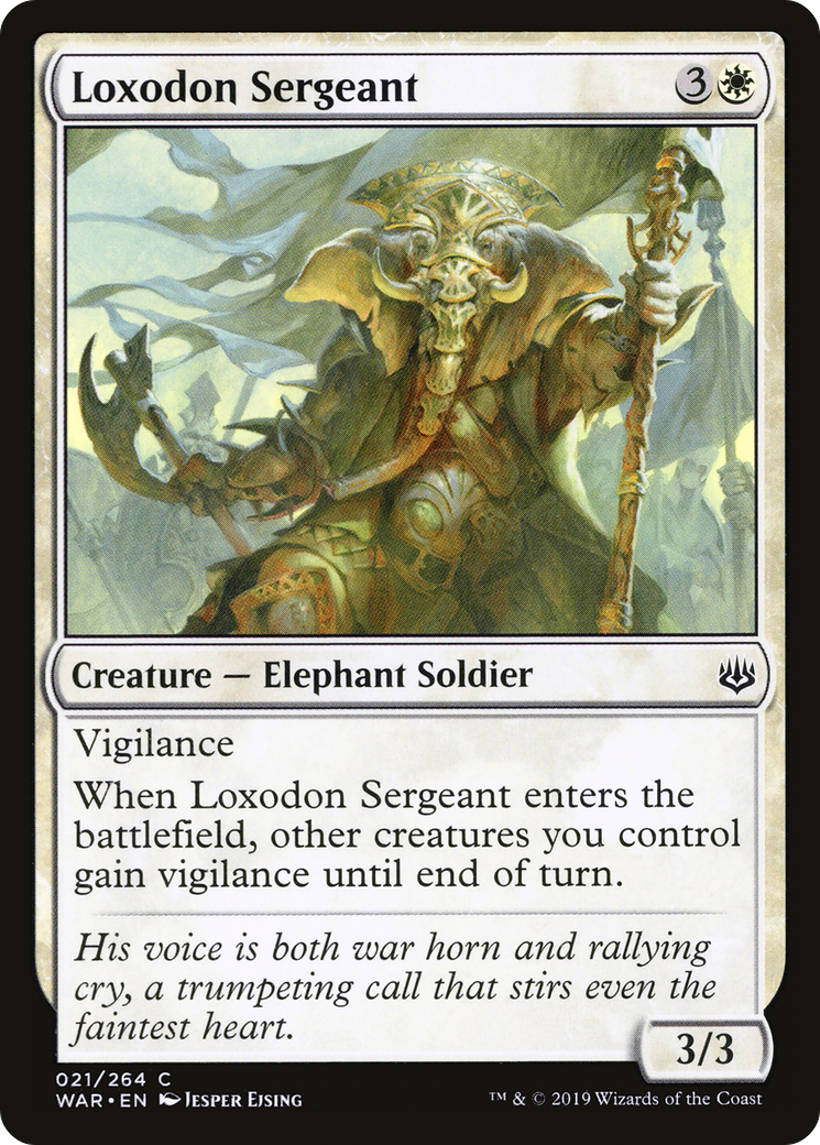 Loxodon Sergeant [War of the Spark]-1