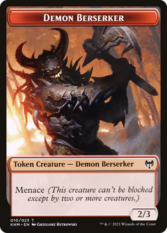 Demon Berserker (TKHM-010) - Kaldheim Tokens-1