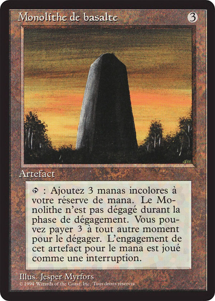 Basalt Monolith (FBB-) - Foreign Black Border-1