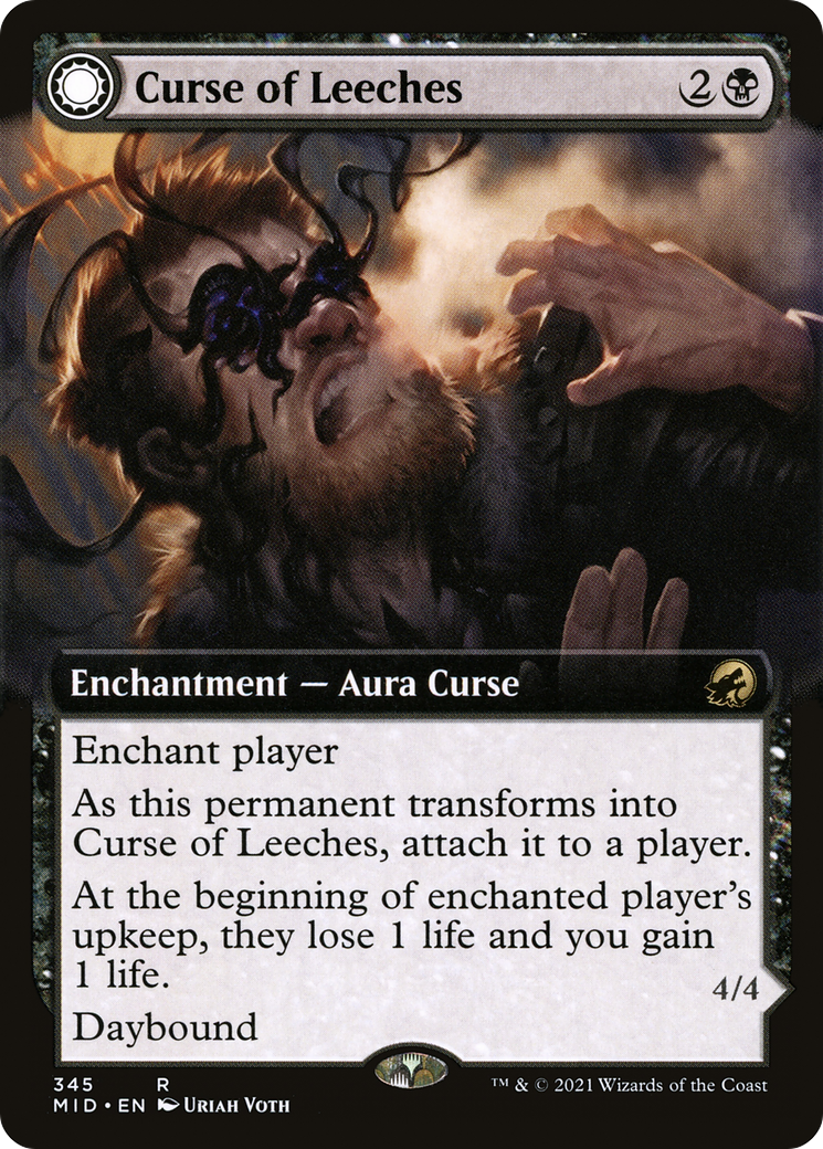 Curse of Leeches // Leeching Lurker (Extended Art) [Innistrad: Midnight Hunt]-3