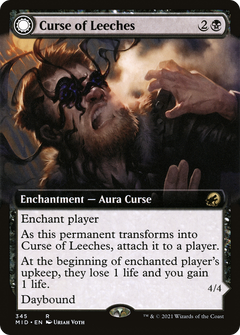 Curse of Leeches // Leeching Lurker (Extended Art) [Innistrad: Midnight Hunt]-3