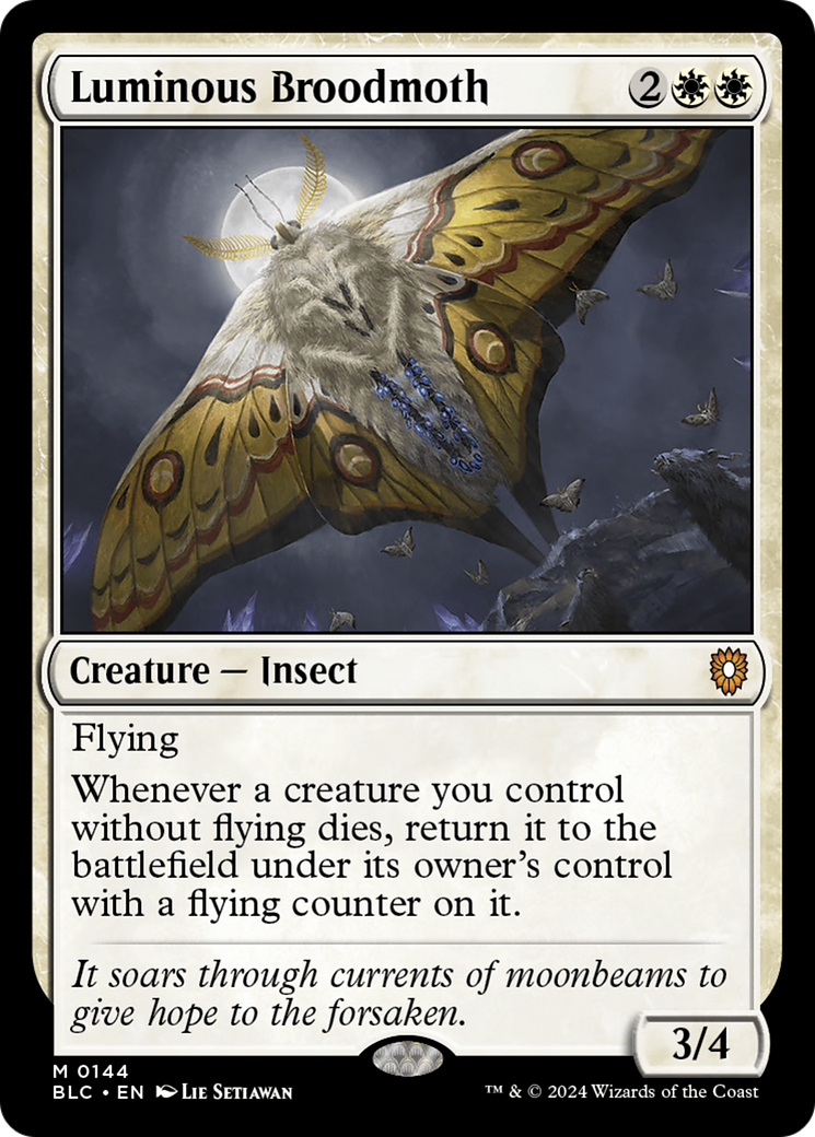 Luminous Broodmoth [Bloomburrow Commander]-1