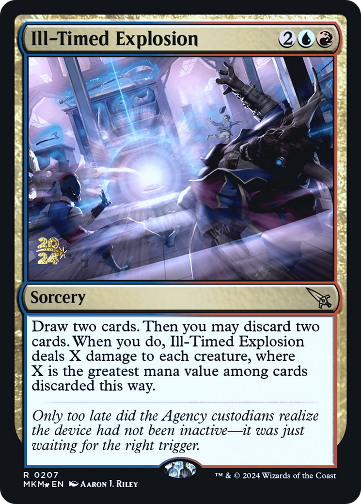 Ill-Timed Explosion [Murders at Karlov Manor Prerelease Promos]-1