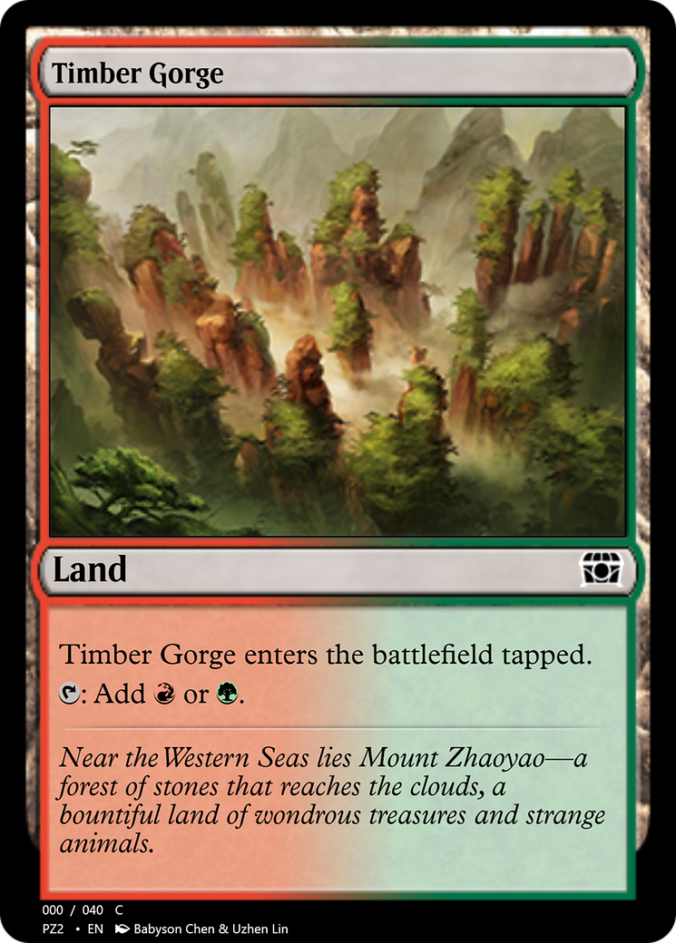 Timber Gorge (PZ2-70797) - Treasure Chest Foil-1