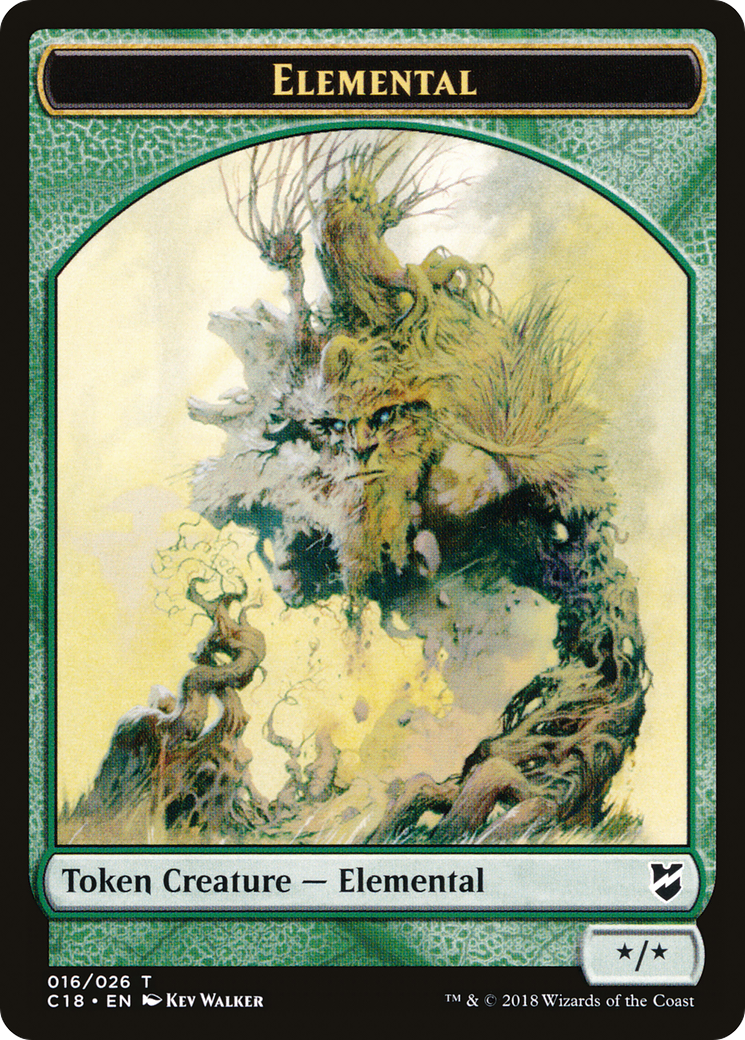Elemental (TC18-016) - Commander 2018 Tokens-1