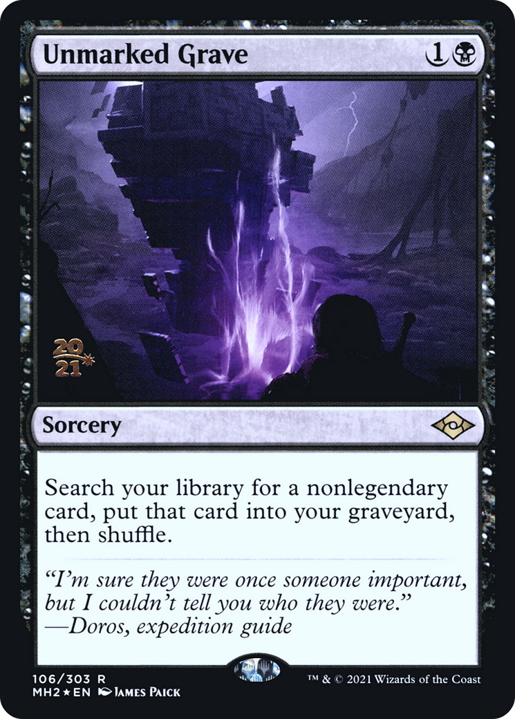Unmarked Grave (PRE-106) - Modern Horizons 2 Promos Foil-1