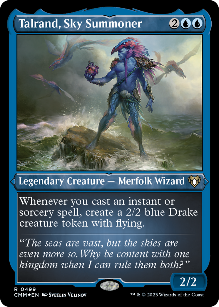 Talrand, Sky Summoner (Foil Etched) [Commander Masters]-1