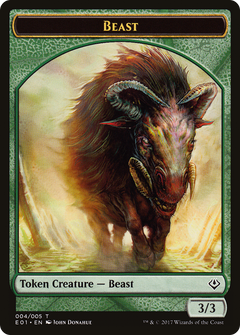 Beast (004) // Soldier Double-Sided Token [Archenemy: Nicol Bolas Tokens]-4