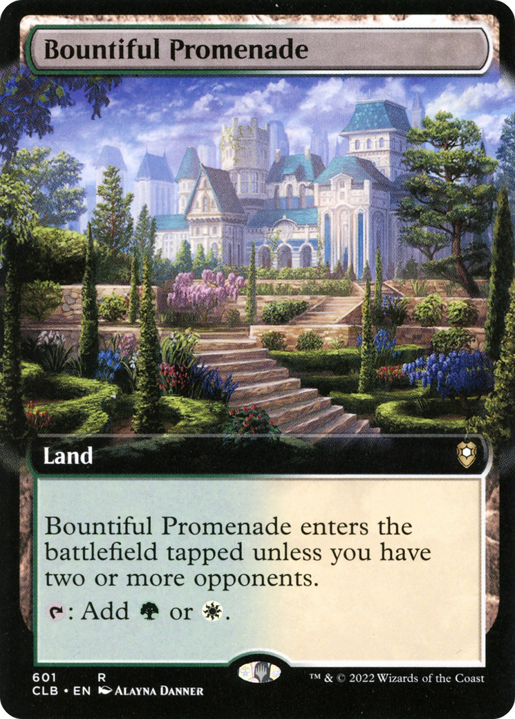 Bountiful Promenade (Extended Art) [Commander Legends: Battle for Baldur's Gate]-1