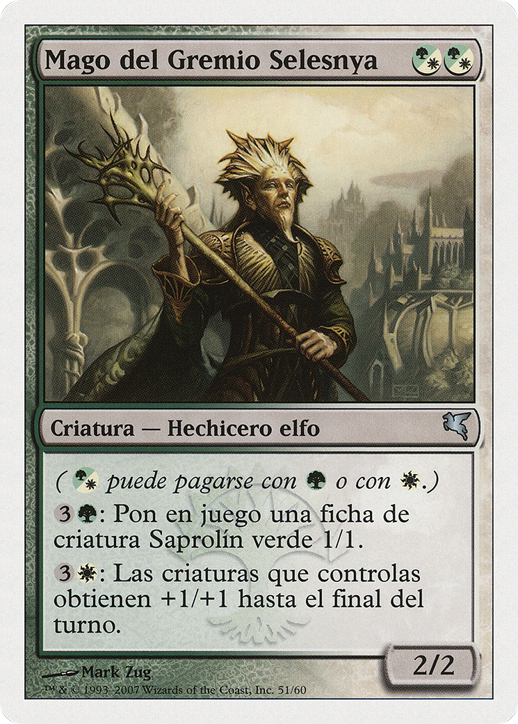 Selesnya Guildmage (Spanish) - "Mago del Gremio Selesnya" (J51) (PSAL-J51) - Salvat 2005-1