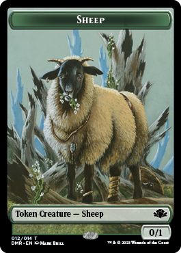 Insect // Sheep Double-Sided Token [Dominaria Remastered Tokens]-2