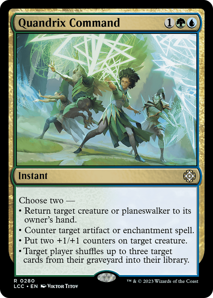 Quandrix Command [The Lost Caverns of Ixalan Commander]-1