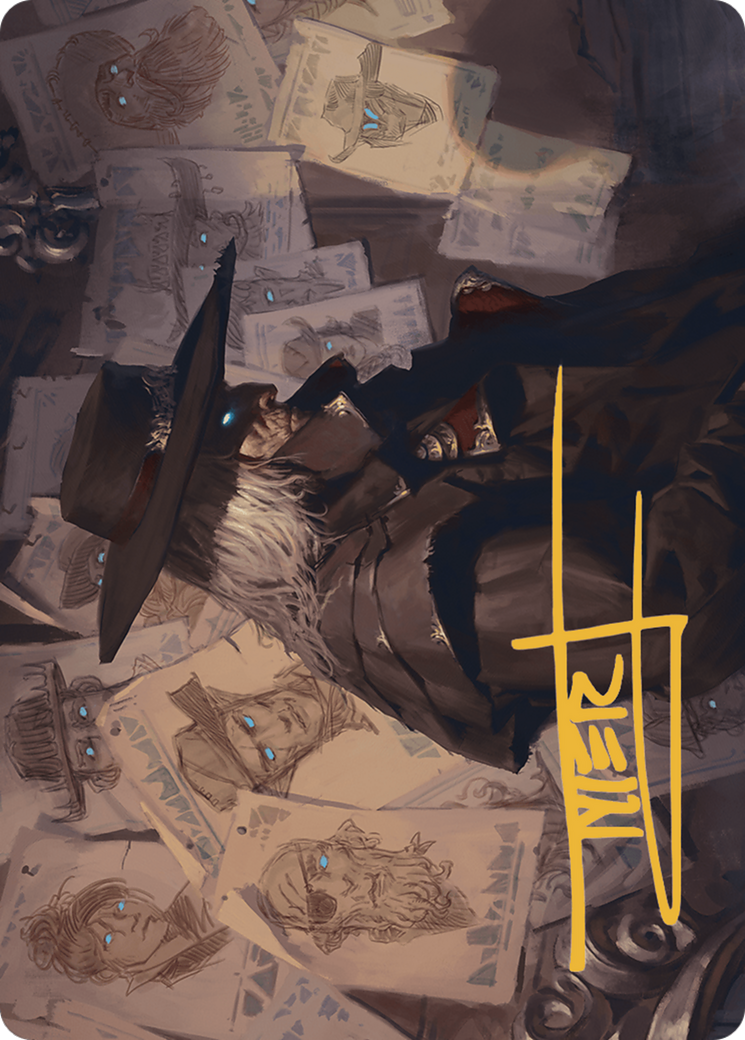 Lazav, Familiar Stranger // Lazav, Familiar Stranger (AOTJ-025) - Outlaws of Thunder Junction Art Series (Borderless)-1