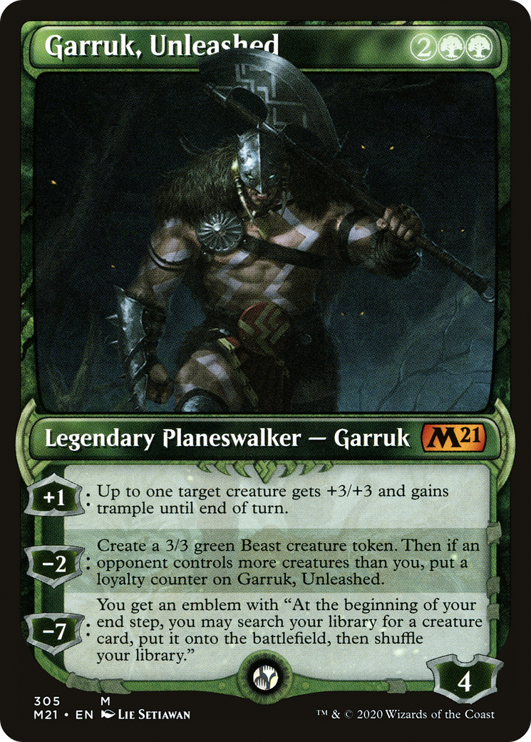 Garruk, Unleashed (Showcase) [Core Set 2021]-1