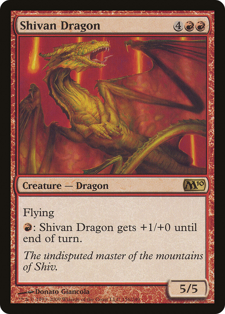 Shivan Dragon [Magic 2010]-1
