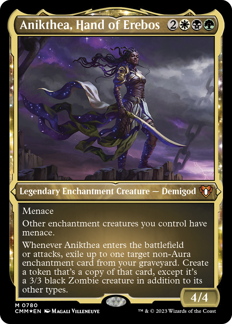 Anikthea, Hand of Erebos (CMM-780) - Commander Masters: (enchantment) Etched Foil-1
