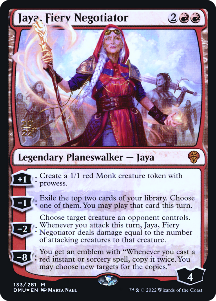 Jaya, Fiery Negotiator [Dominaria United Prerelease Promos]-1