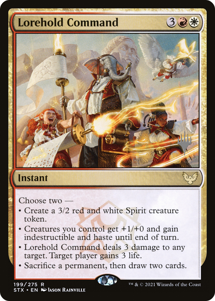 Lorehold Command (Promo Pack) [Strixhaven: School of Mages Promos]-1