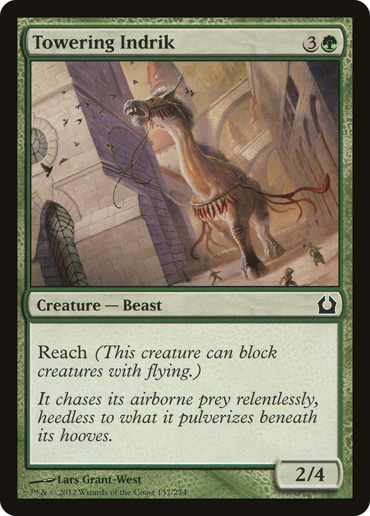 Towering Indrik (RTR-137) - Return to Ravnica-1