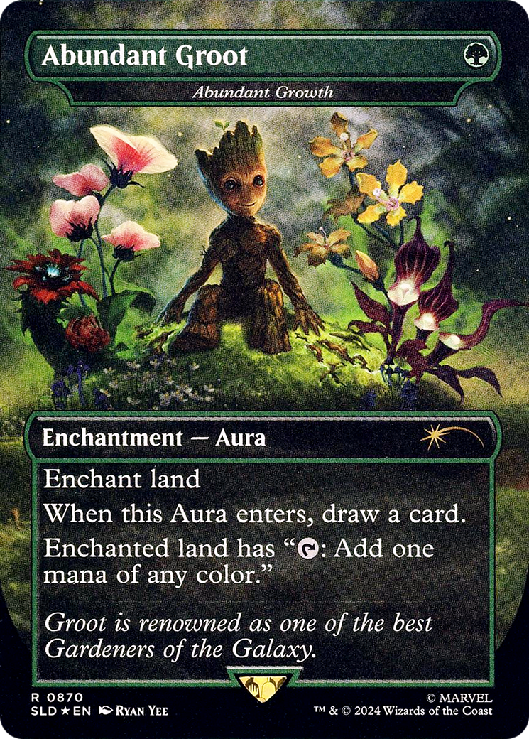 Abundant Groot - Abundant Growth (Rainbow Foil) [Secret Lair Drop Series]-1