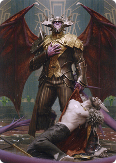Ob Nixilis, the Adversary // Ob Nixilis, the Adversary (ASNC-031) - New Capenna Art Series (Borderless) Foil-1