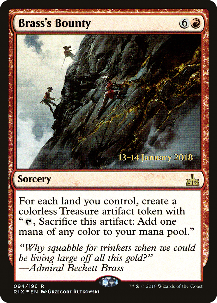 Brass's Bounty [Rivals of Ixalan Prerelease Promos]-1