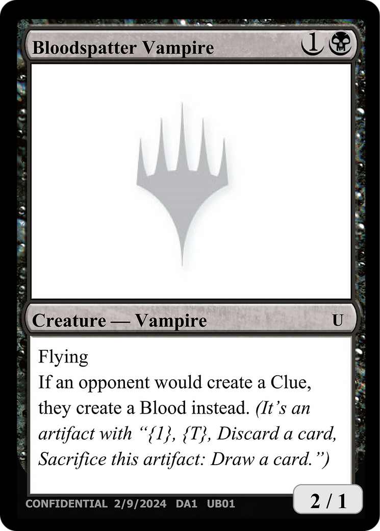 Bloodspatter Vampire (UNK-UB01A) - Unknown Event-1