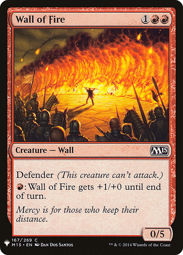 Wall of Fire (LIST-M15-167) - The List-1